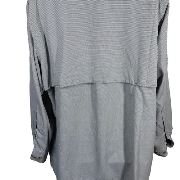 MAGELLAN Fish Gear Men’s Sz L Angler Fit Checked Convertible Sleeve Vented Shirt - Picture 7 of 12
